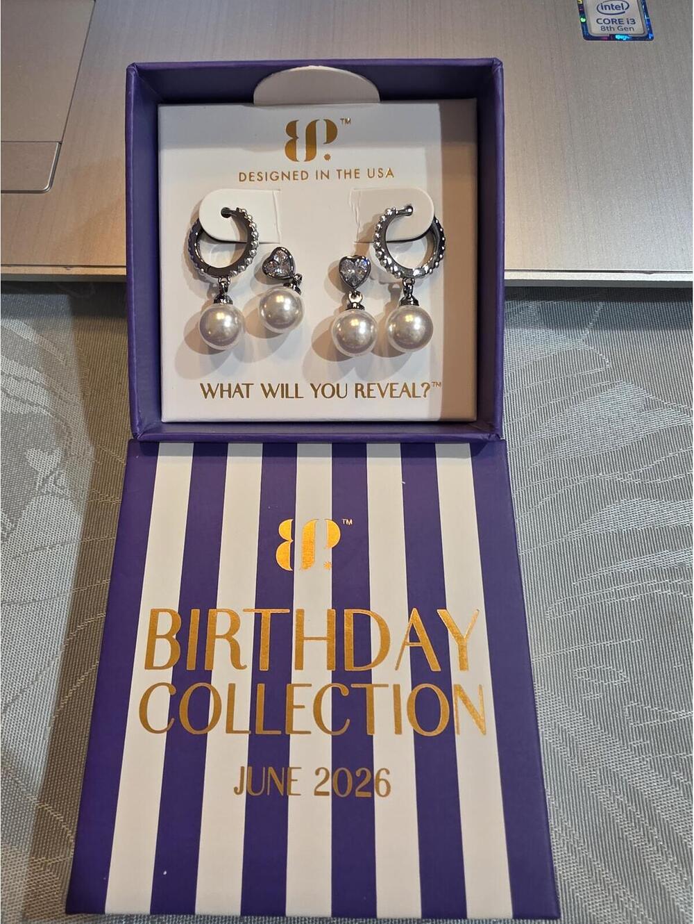 Birthday Collection June 2026 The Sweetheart Drops Earrings Ceramic Pearl Hem